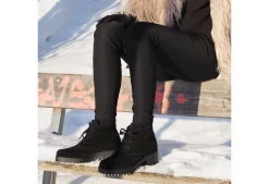 Ice Lace Up Ankle Boot