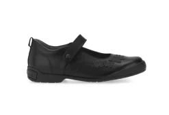 Pump Black Leather School Shoe