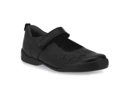 Pump Black Leather School Shoe