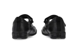 Pump Black Leather School Shoe